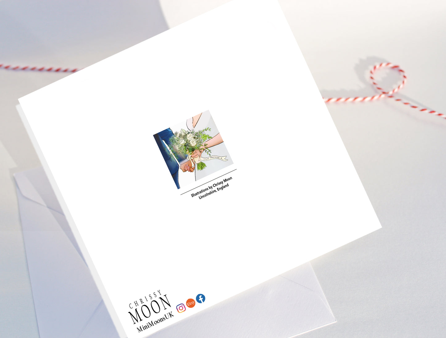 'Holding Hands' Wedding Card