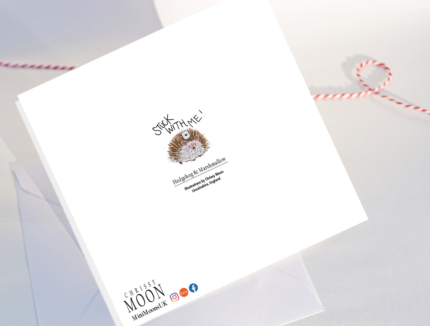 ‘Stuck With Me’ Hedgehog Card