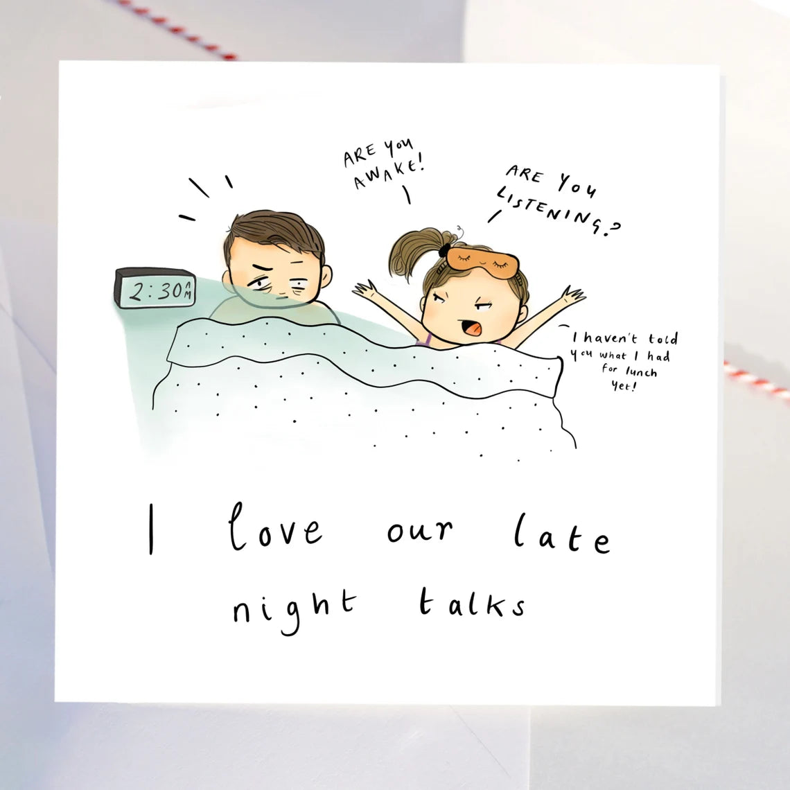 'Late Night Talks' Card
