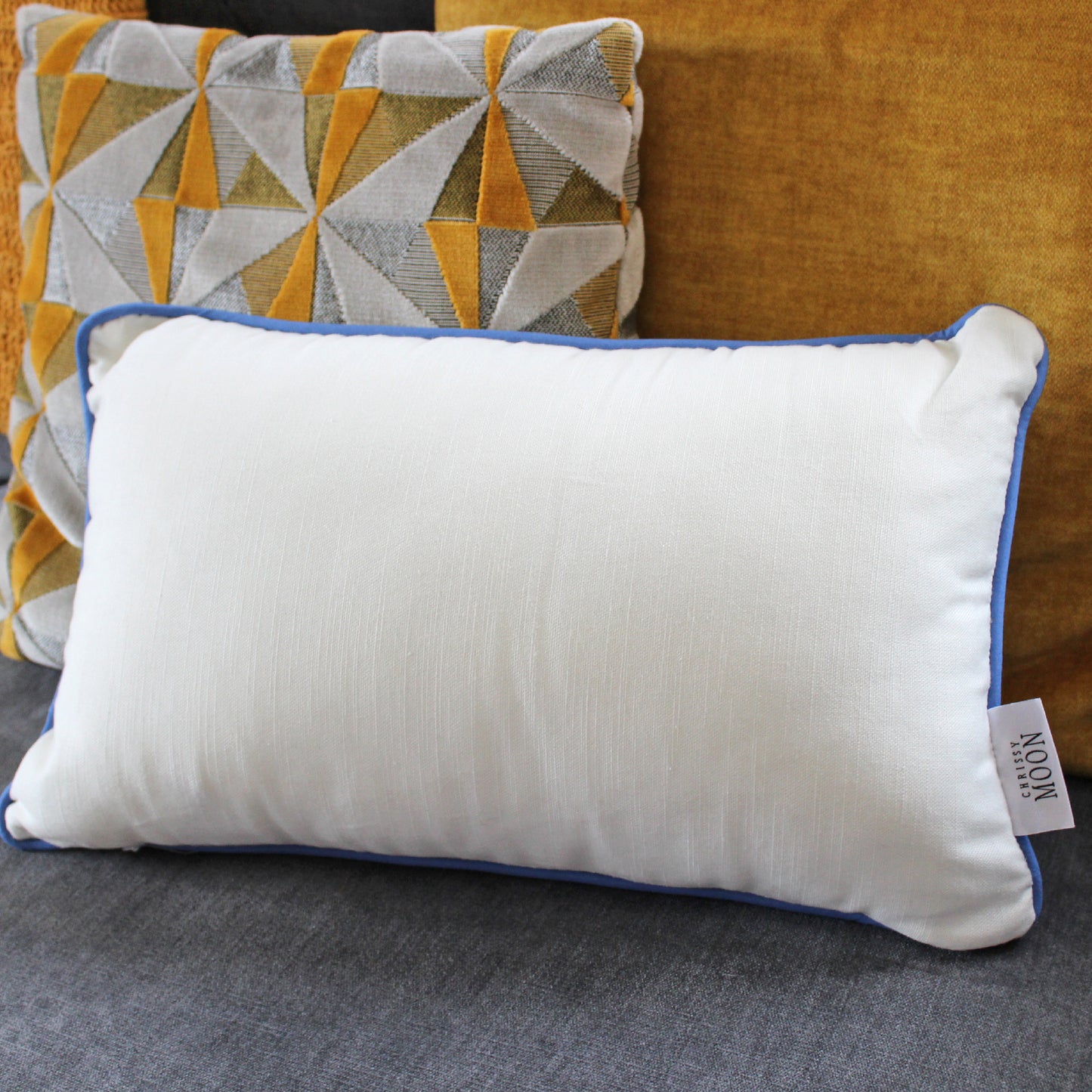 'Aylesbury Duck' Cotton Linen Blend Cushion Cover