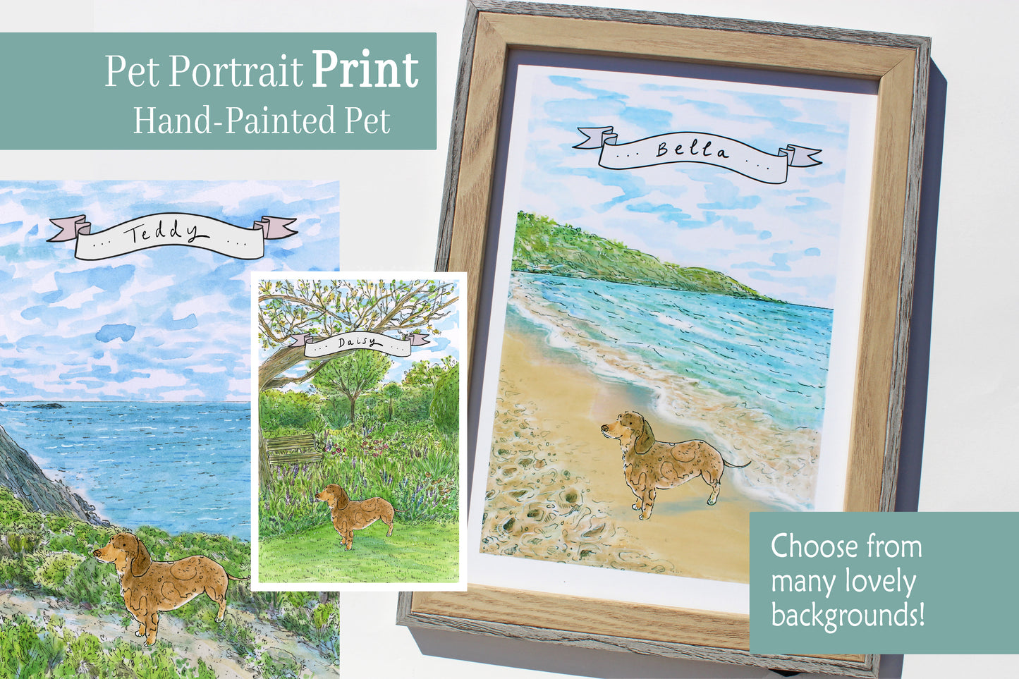 Custom Pet Portrait - A4 Print