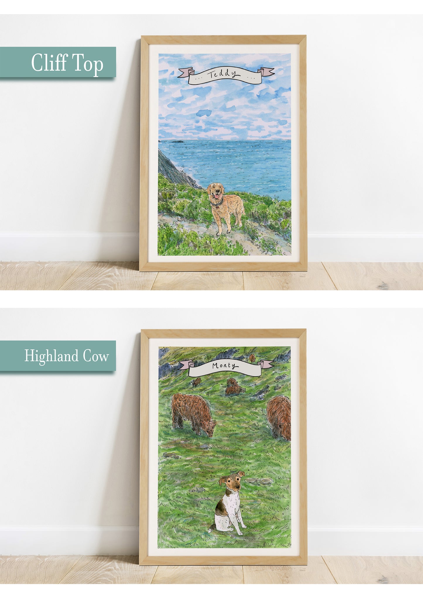 Custom Pet Portrait - A4 Print