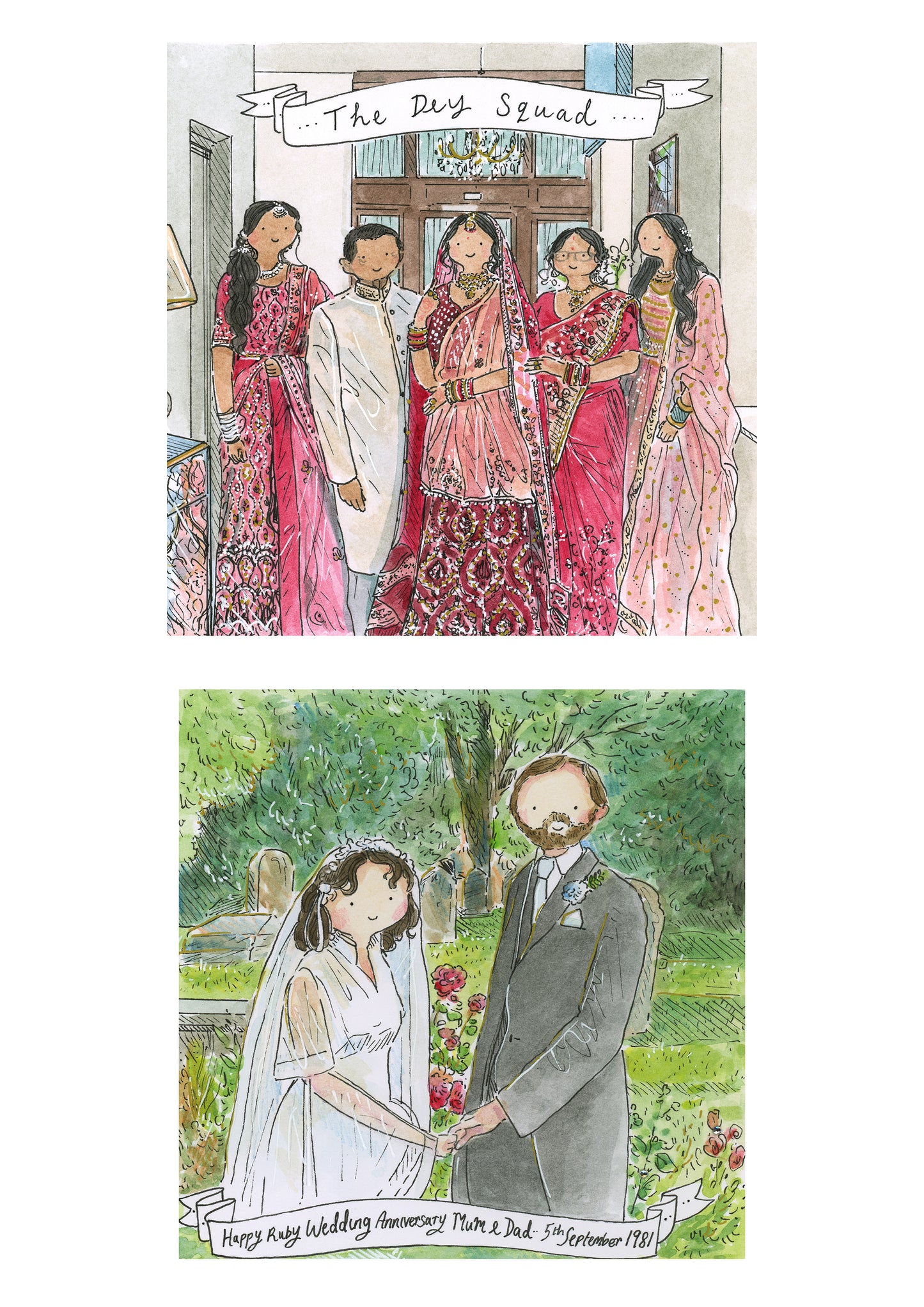 Wedding Photograph Painting - Greetings Card