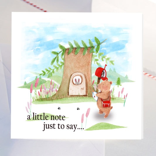 'A Little Note Just to Say' Card