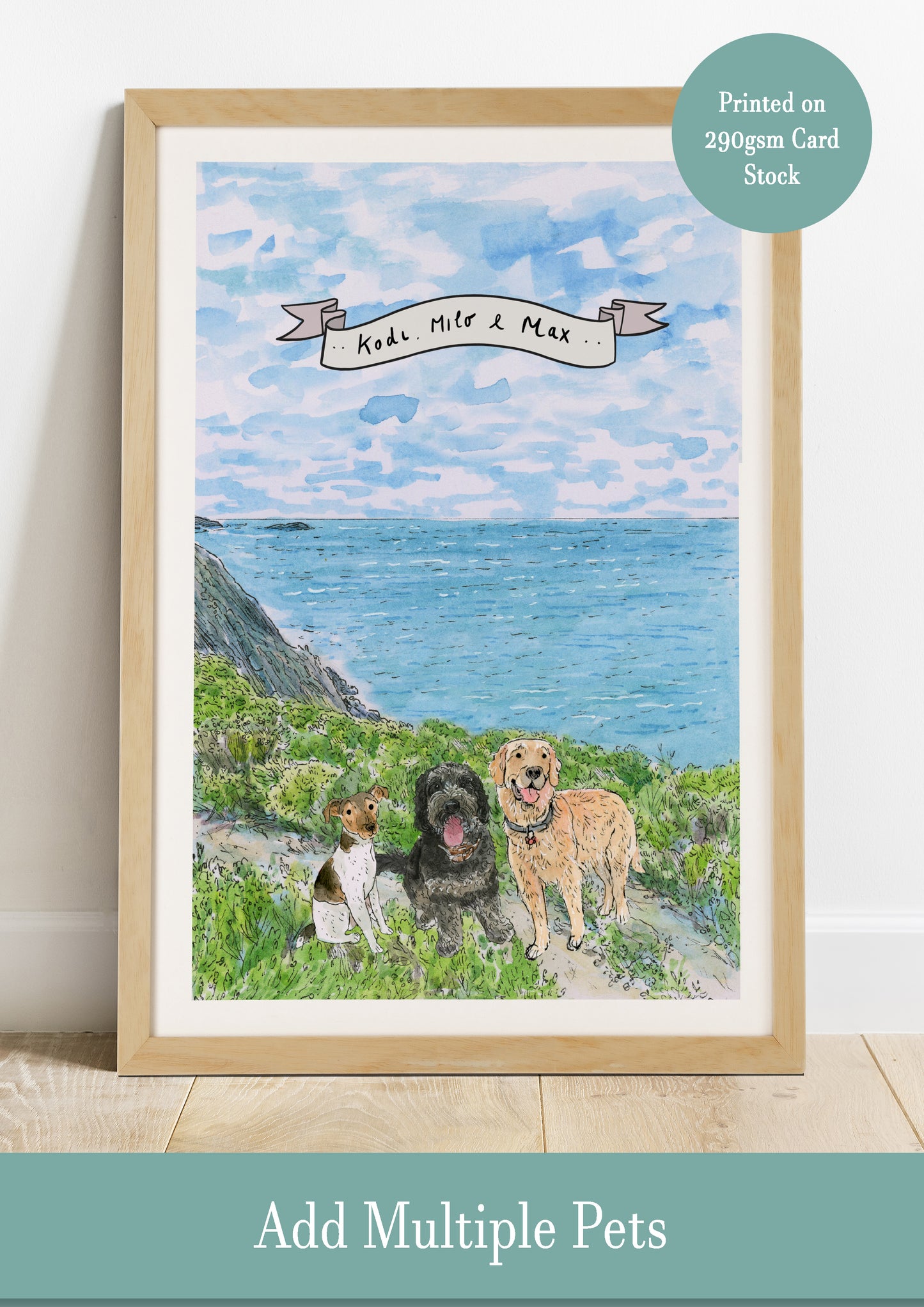 Custom Pet Portrait - A4 Print