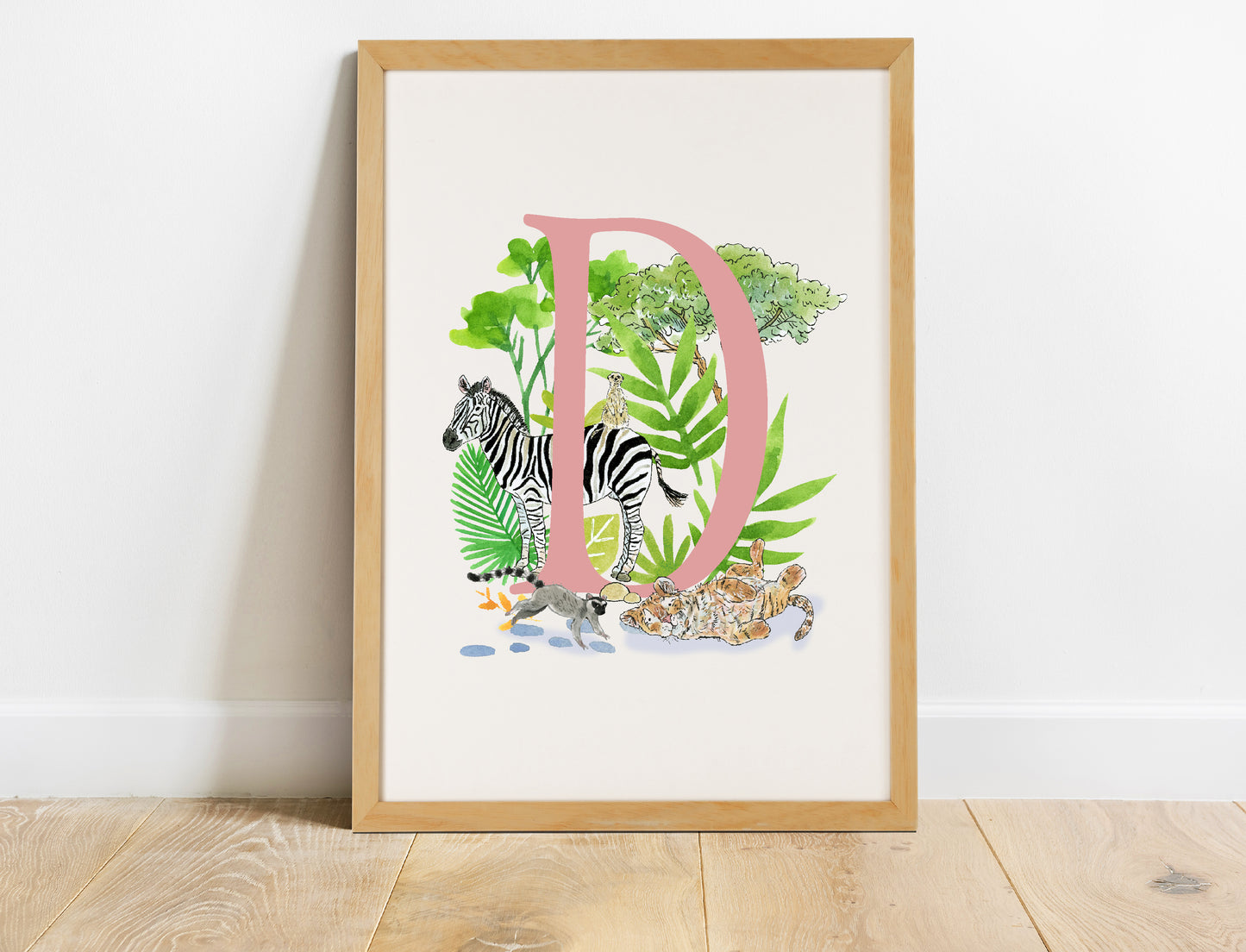 Safari Initial Name Print
