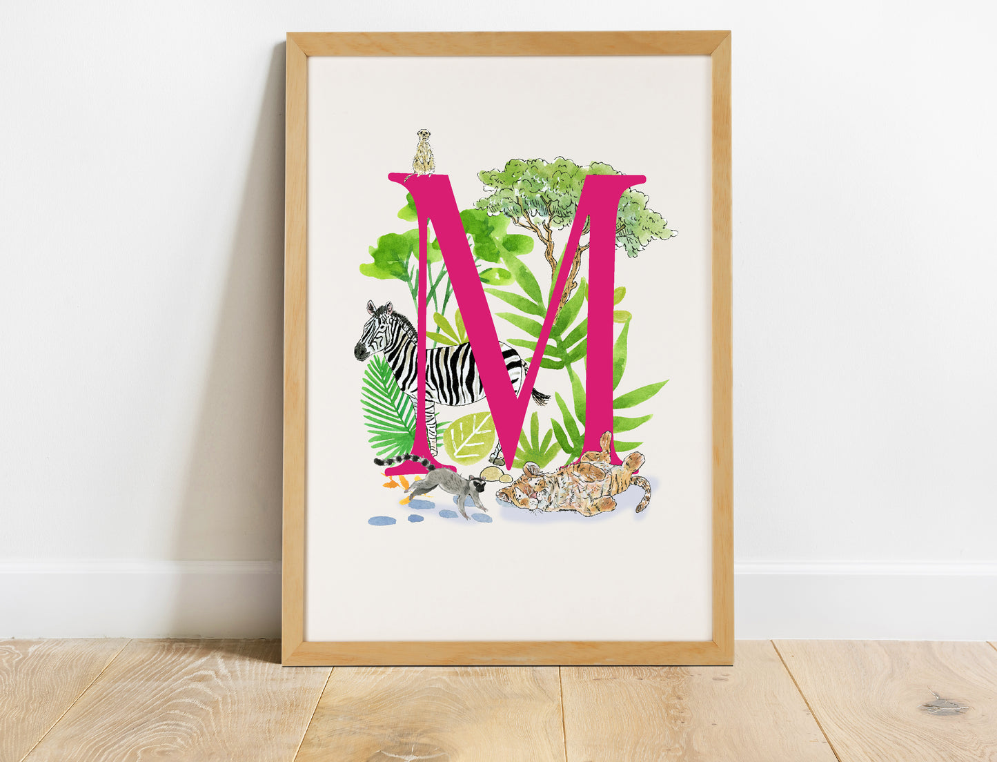 Safari Initial Name Print