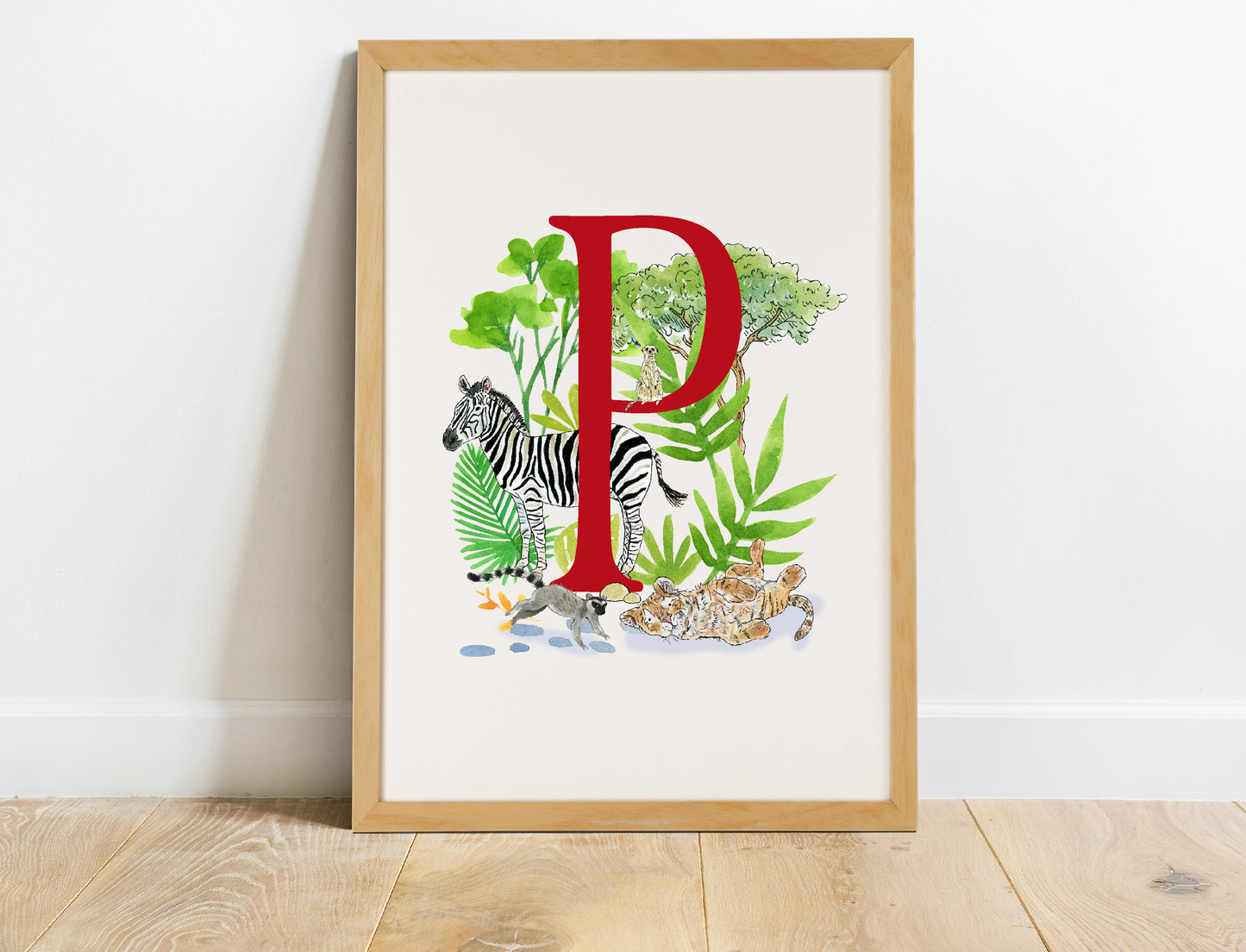 Safari Initial Name Print